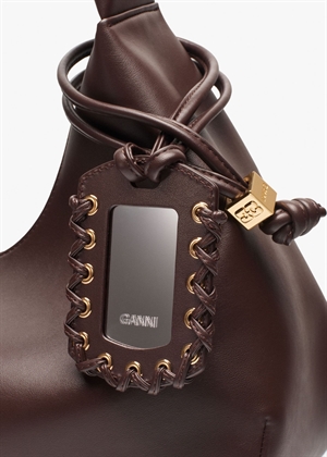 Hobo medium taske Seal Brown A6840 Ganni 